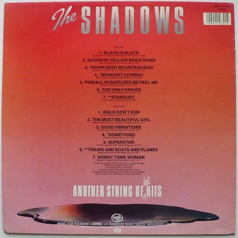 Shadows, The - Another String of Hot Hits