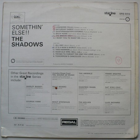 Shadows, The - Somethin’ Else!!