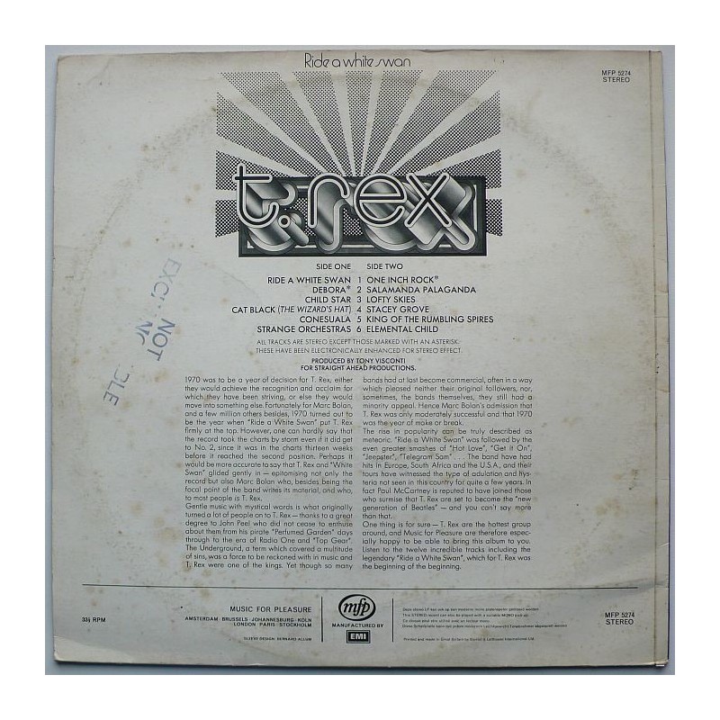 T-Rex - Ride a White Swan