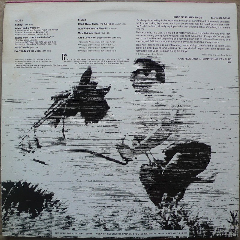 Jose Feliciano - Sings