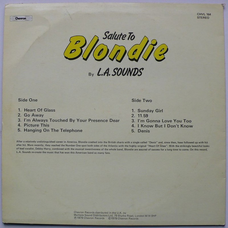 L.A. Sounds - Salute to Blondie