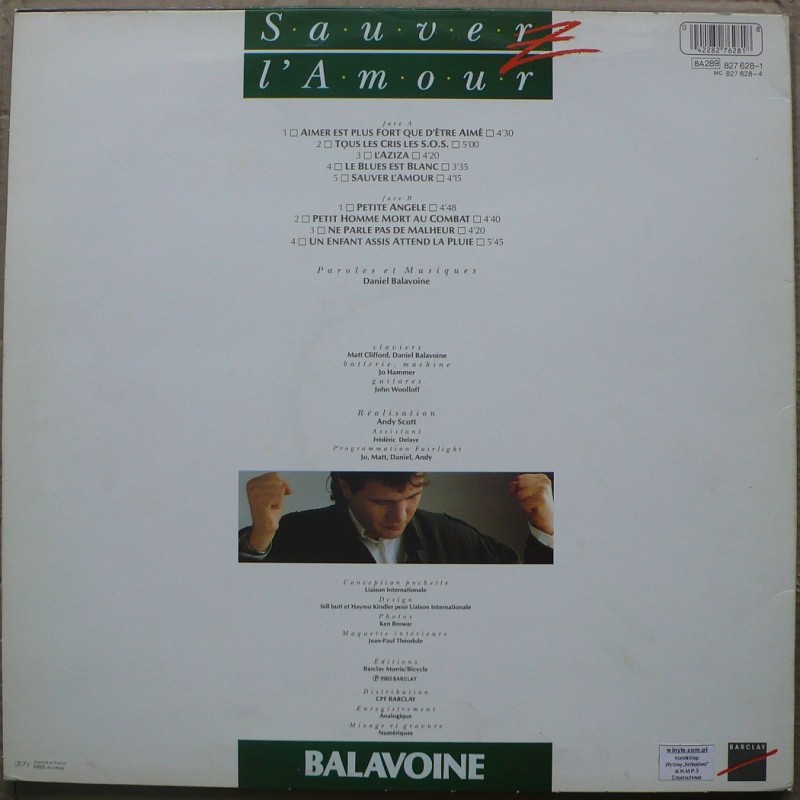 Sauvez L'amour - Balavoine