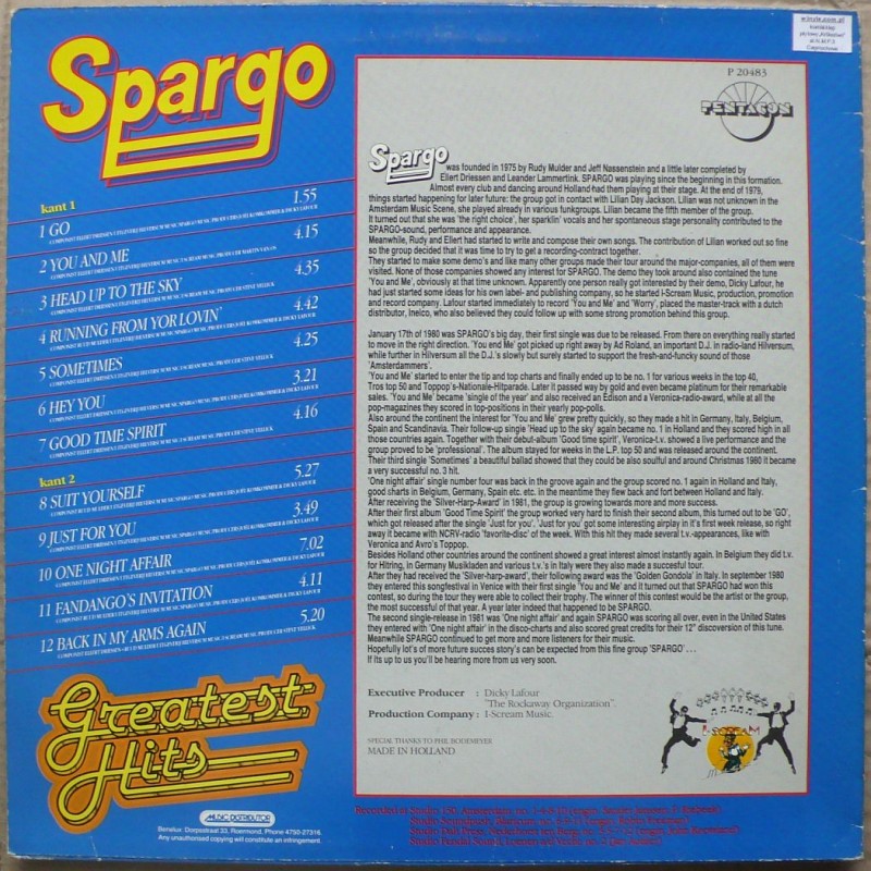Spargo - Greatest Hits