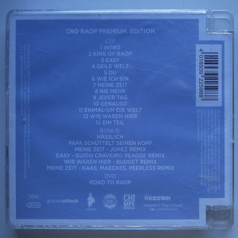 Cro - Raop (premium edition)(cd+dvd)