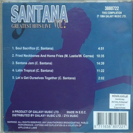 Santana - Greatest Hits – live vol.2