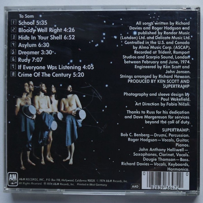 Supertramp - Crime of the Centuty