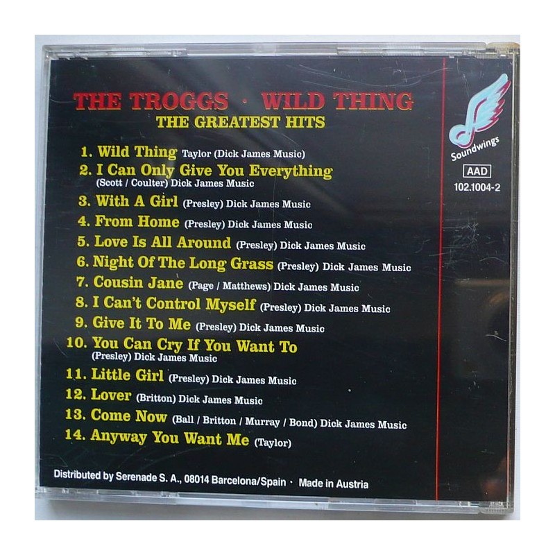 Troggs, The - Wild Thing The Greatest Hits