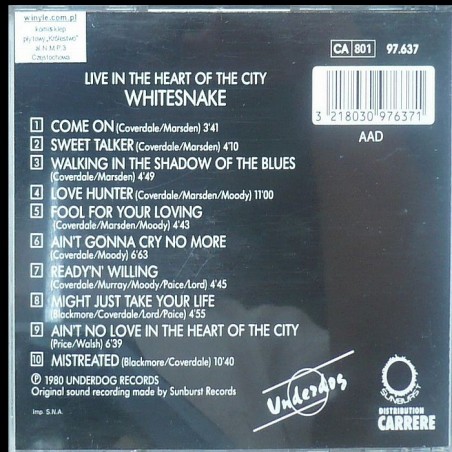 Whitesnake - Live In the Heart Of the City