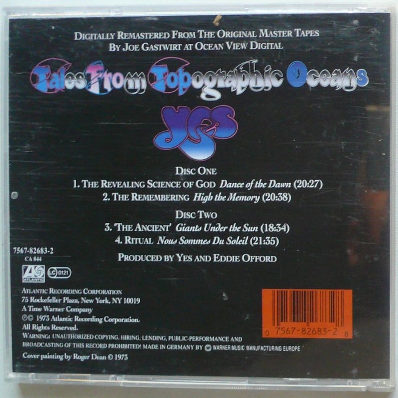 Yes - Tales From Topgraphic Oceans (2cd)