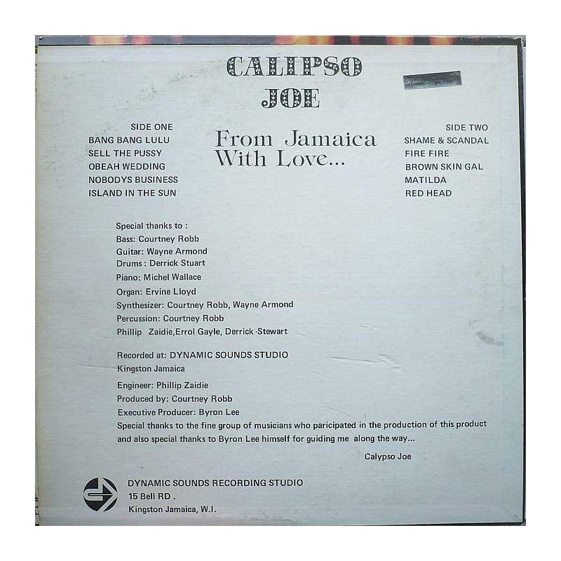Calipso Joe - From Jamaica with Love...