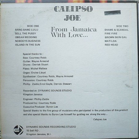 Calipso Joe - From Jamaica with Love...