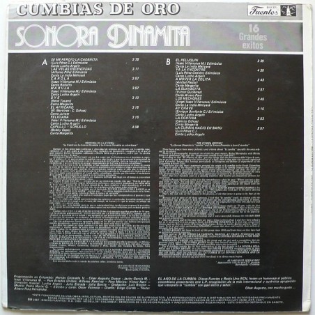 La Sonora Dinamita - Cumbias De Oro - 16 Grandes exitos