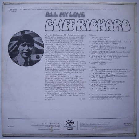 Cliff Richard - All My Love
