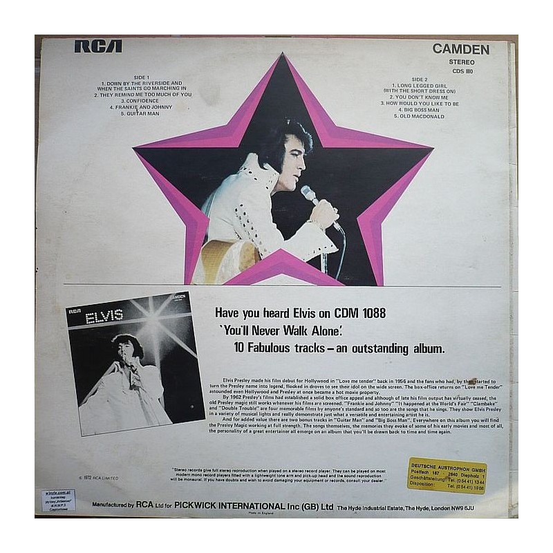 Elvis Presley - Sing Hits From the Movies