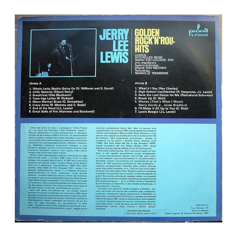 Jerry Lee Lewis - Golden Rock 'n' Roll Hits
