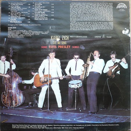 Karel Zich - Let Me Sing Some Elvis Presley Songs