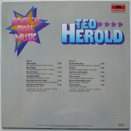 Ted Herold - Rock'N Roll Music