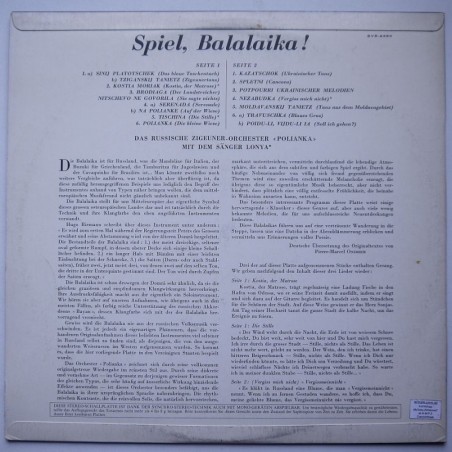 Das Russische Zigeuner-Orchester Polianka - Spiel, Balalaika!