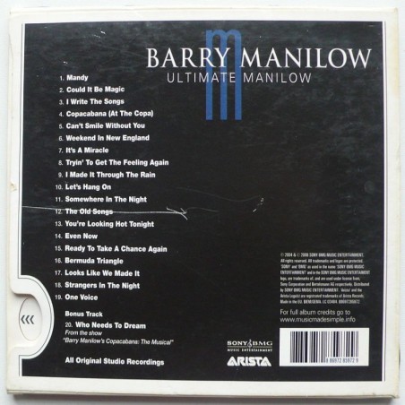Barry Manilow - Ultimate Manilow