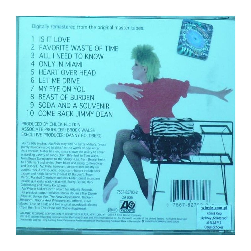 Bete Midler - No Frills