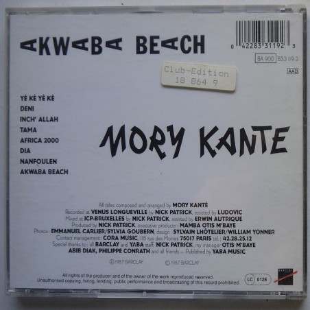 Mory Kante - Akwaba Beach