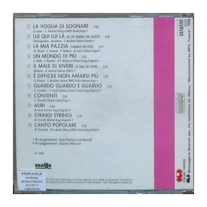 Ornella Vanoni - La voglia di sognare