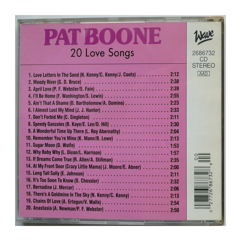 Pat Boone - 20 Love Songs