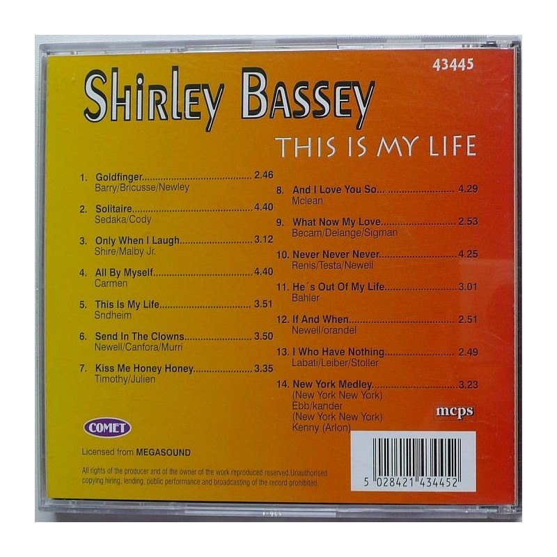 Shirley Bassey - This Is My Life