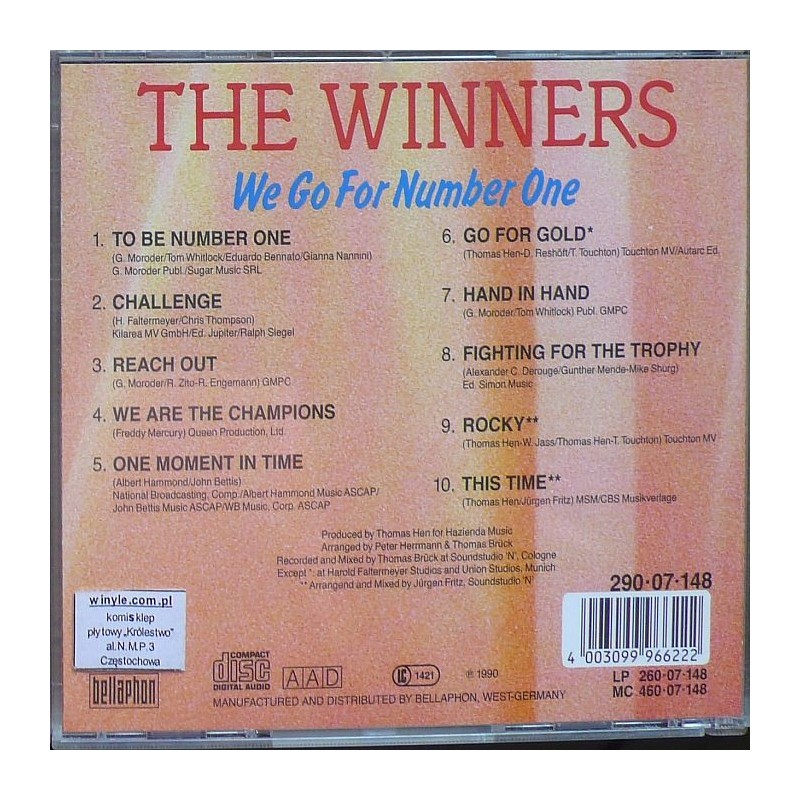 Winners, The - We Go For Number One
