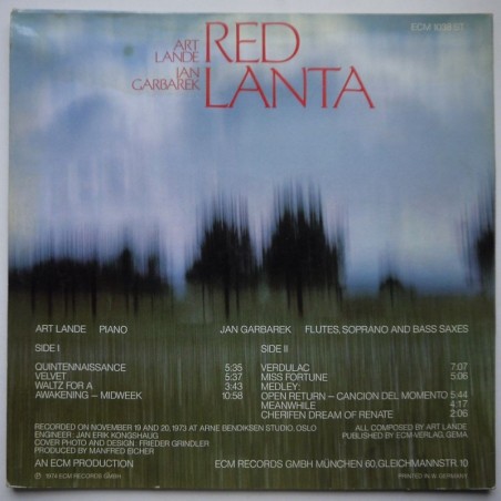 Art Lande, Jan Garbarek  - Red Lanta