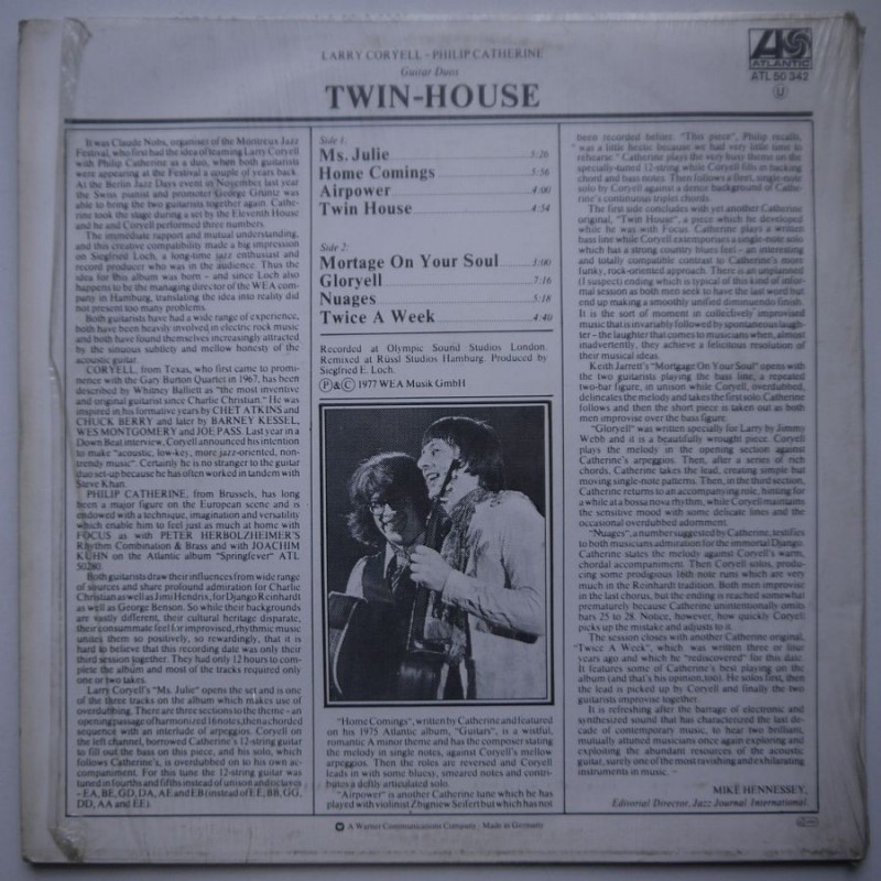 Larry Coryell / Philip Catherine  - Twin-House