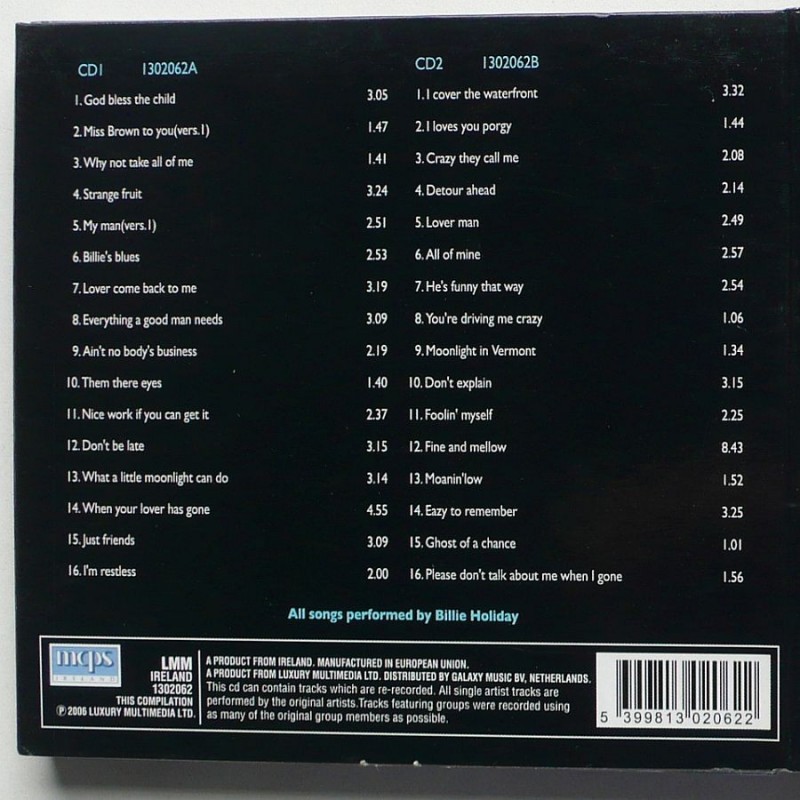 Billie Holiday - The Ultimate Collection (2cd)