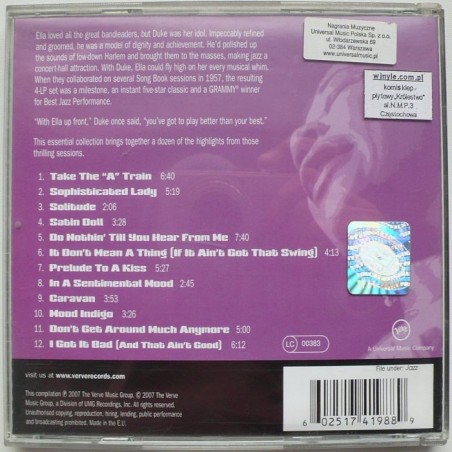 Ella Fitzgerald - The Very Best of the Duke Ellington Song Book