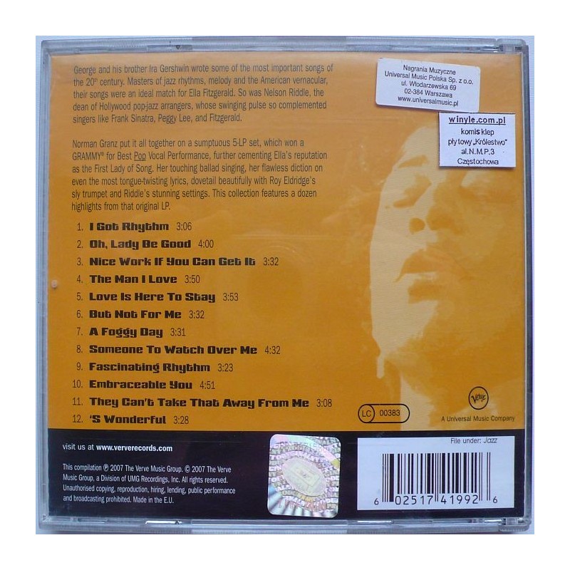 Ella Fitzgerald - The Very Best of the Gershwin...