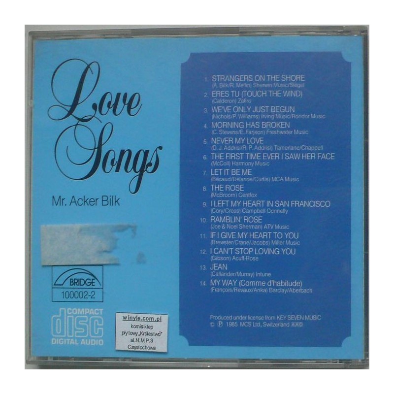 Mr. Acker Bilk - Love Songs