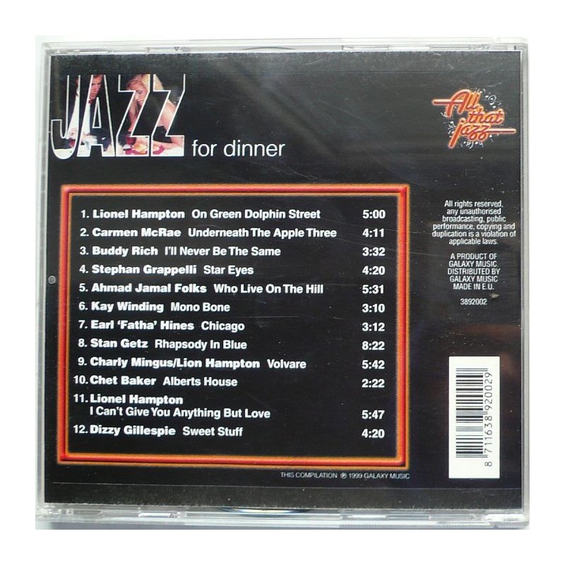 Składanka - Jazz for Dinner