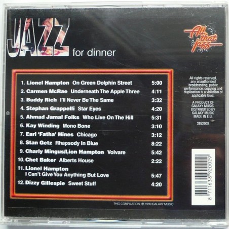 Składanka - Jazz for Dinner