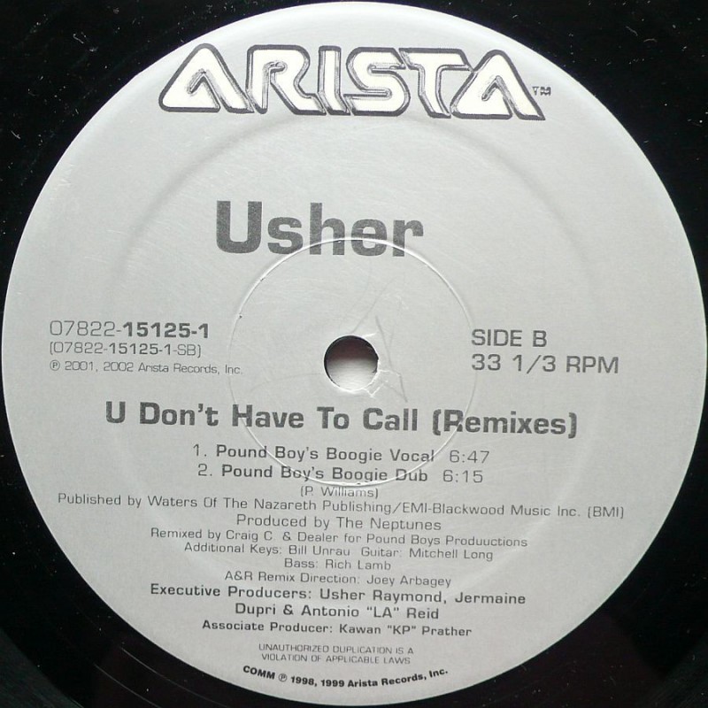 Usher - U Don't Have To Call (Remixes)
