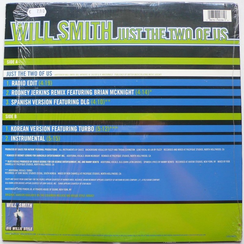 Will Smith ‎ - Just The Two Of Us