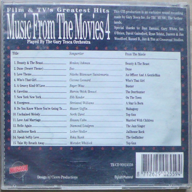 Składanka - Music from the Movies 4