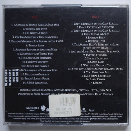 Andrew Lloyd Webber And Tim Rice  - Evita (2cd)