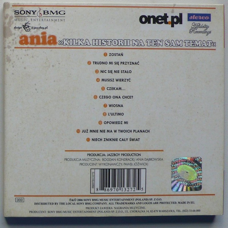 Dąbrowska Ania - Kilka historii na ten sam temat