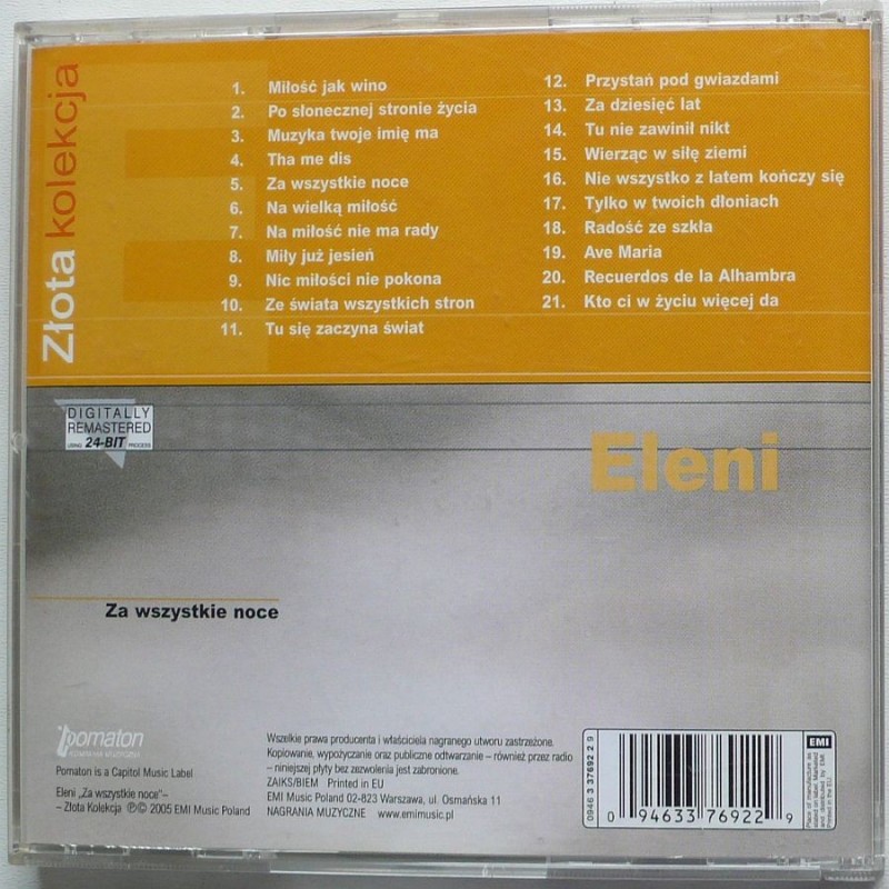 Eleni - Za wszystkie noce – Złota kolekcja