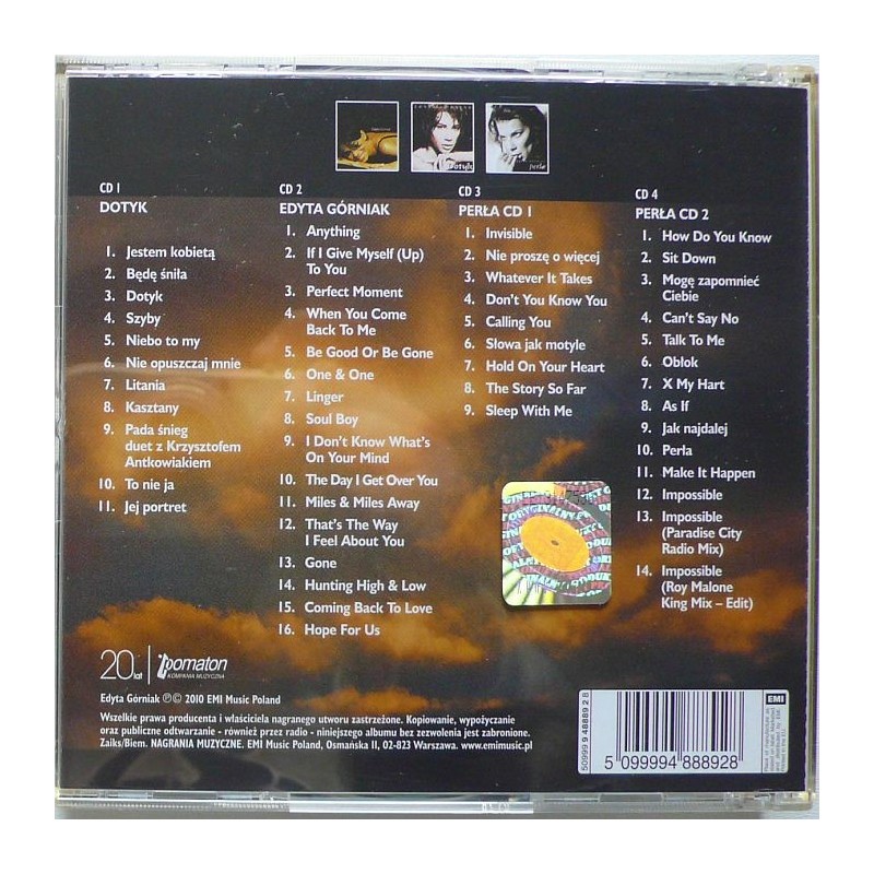 Górniak Edyta - Edyta Górniak/Dotyk/Perła (4cd)