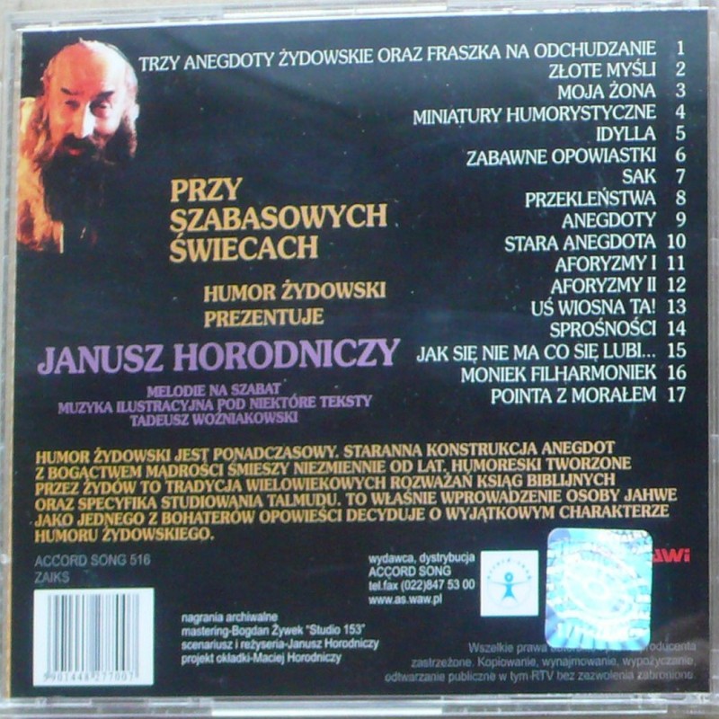 Horodniczy Janusz - Przy szabasowych świecach –...