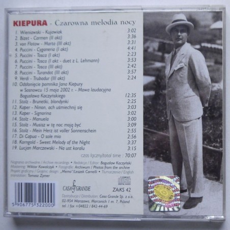 Kiepura Jan - Czarowna melodia nocy