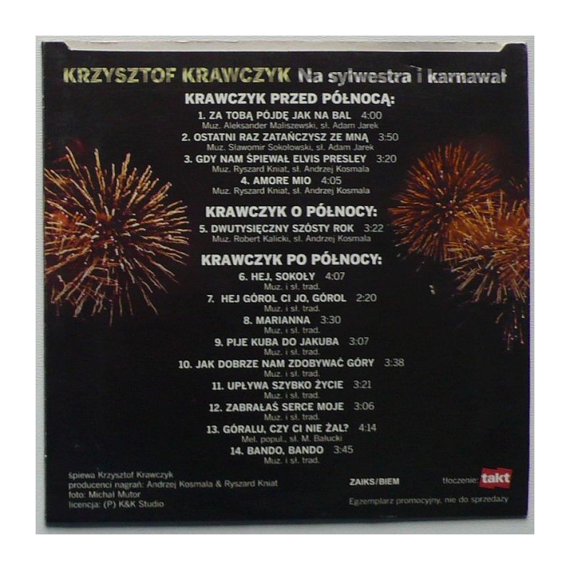 Krawczyk  Krzysztof - Na sylwestra i karnawał