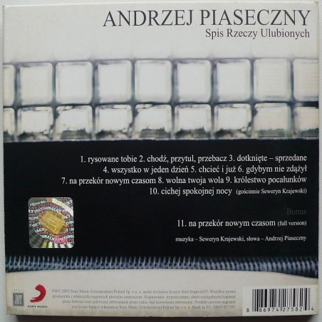 Piaseczny Andrzej - Spis rzeczy ulubionych