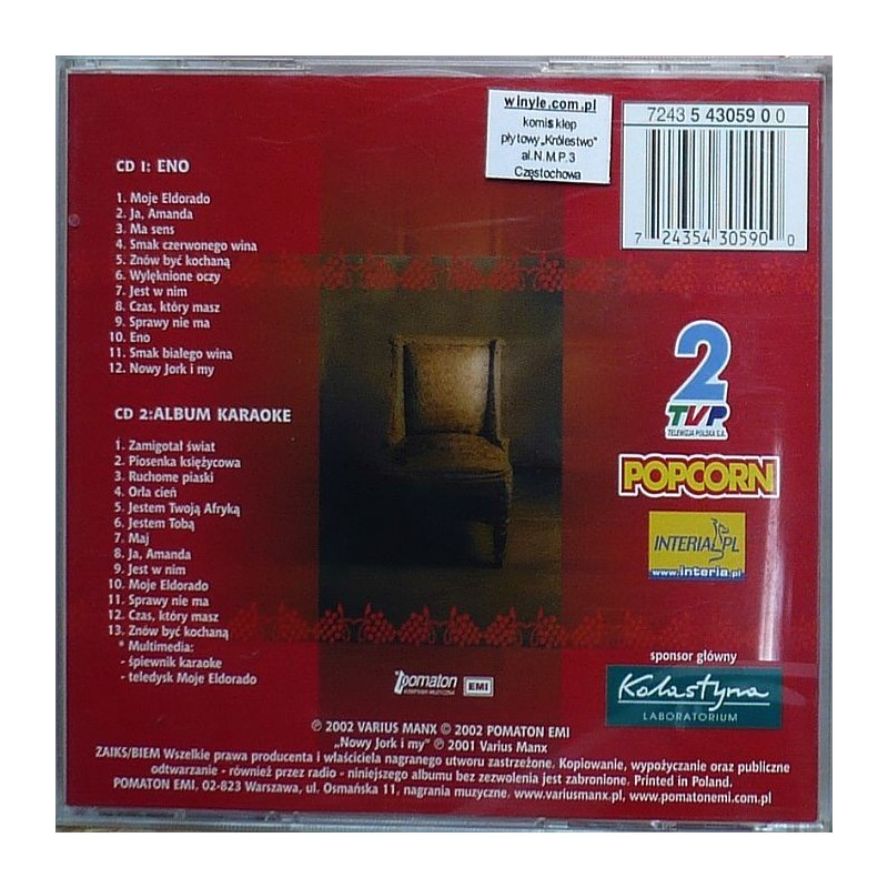 Varius Manx - Eno (cd+cd karaoke)