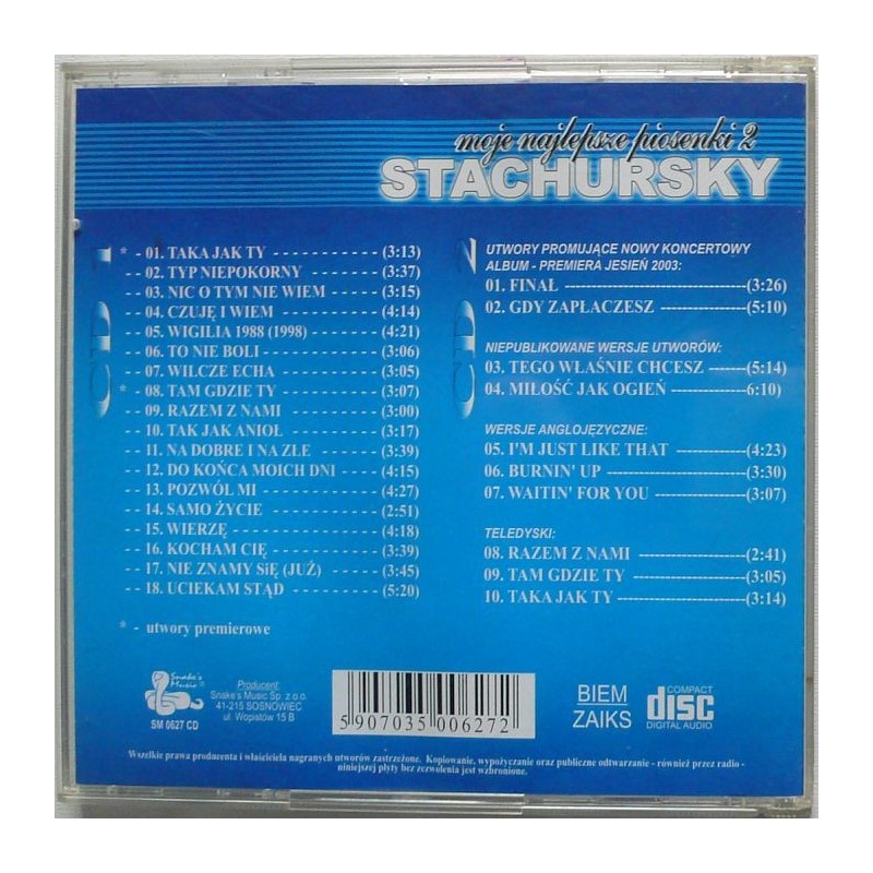 Stachursky - Moje najlepsze piosenki2 (2cd)
